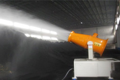 重庆天弘矿业喷雾除尘风炮安装完毕